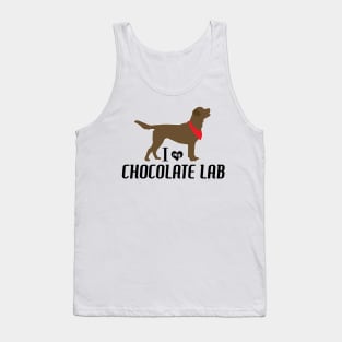 I love my Chocolate Lab Labrador Retriever Pattern Brown Labs Tank Top